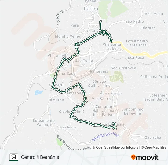 080 Bus Line Map