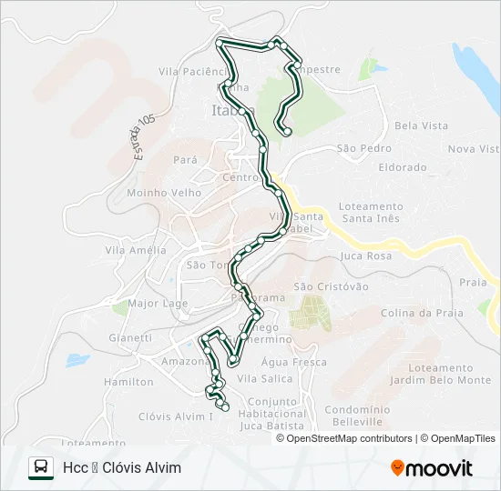 110 Bus Line Map