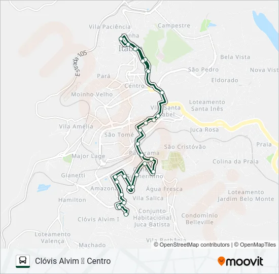 110 Bus Line Map