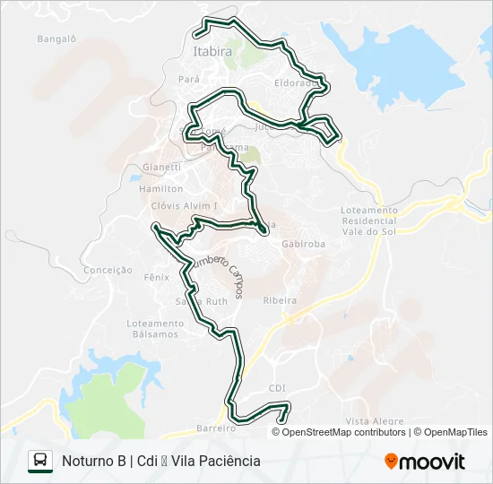 125 Bus Line Map
