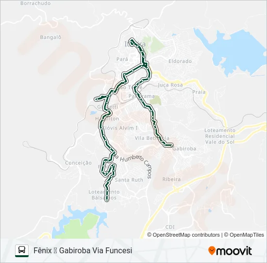 130 Bus Line Map