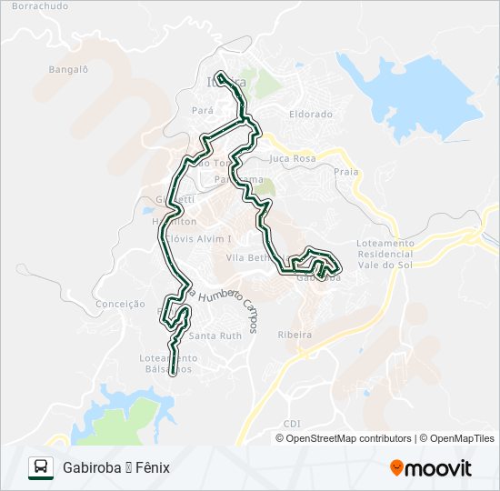 Mapa de 130 de autobús