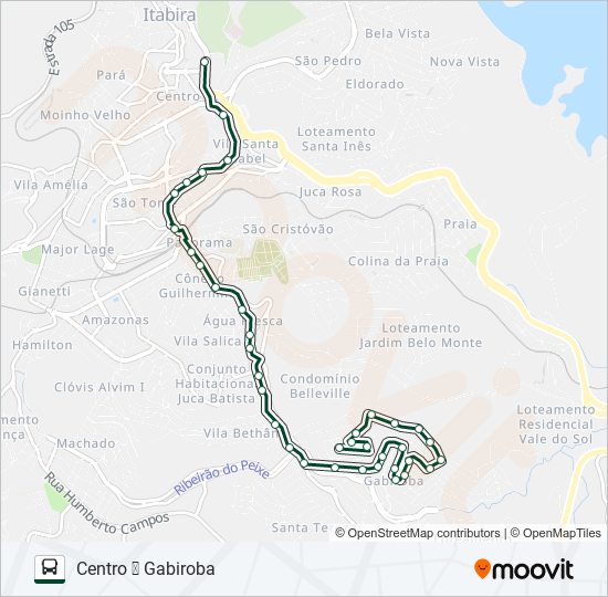 Mapa de 130 de autobús