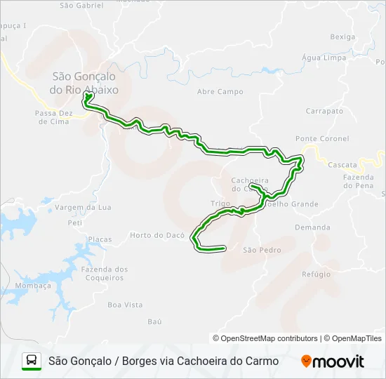 14 Bus Line Map