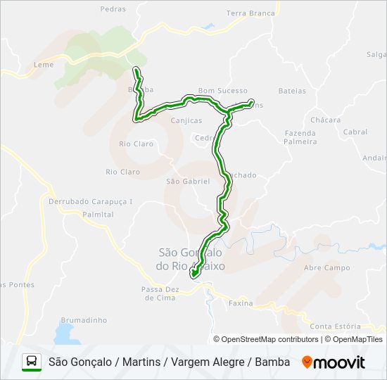 19 Bus Line Map