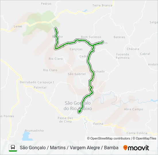 19 Bus Line Map