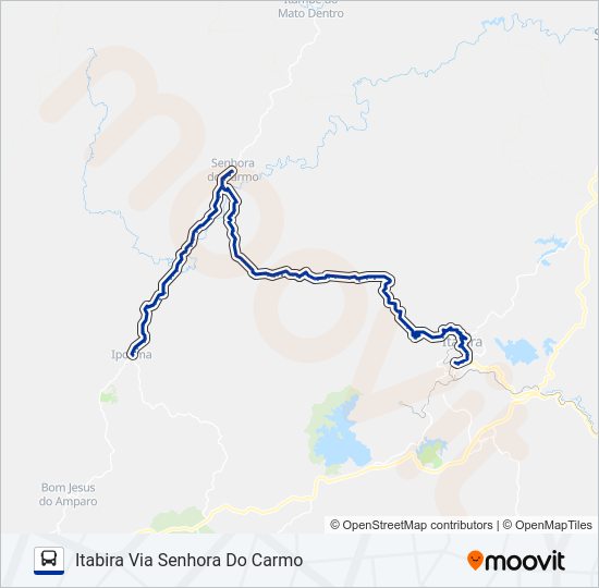 ITABIRA/IPOEMA Bus Line Map