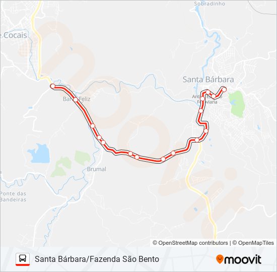 Mapa de 08 de autobús