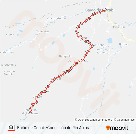 01A Bus Line Map