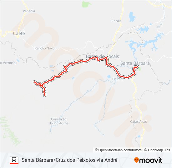 Mapa de 02A de autobús