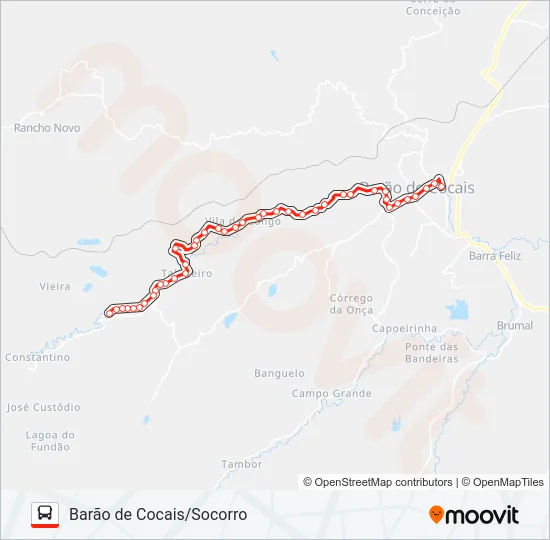 02B Bus Line Map