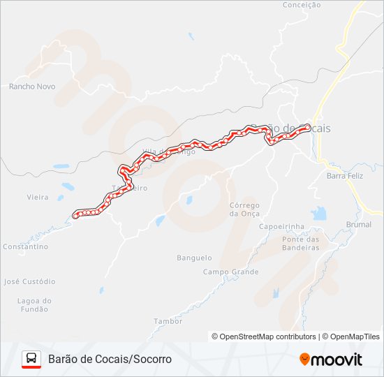 Mapa de 02B de autobús