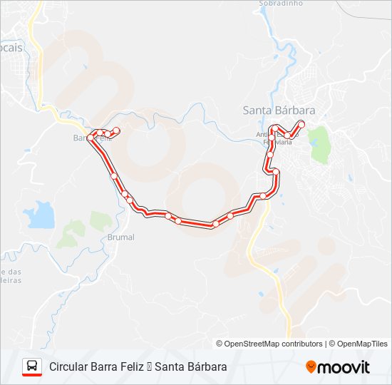 Mapa de 06A de autobús