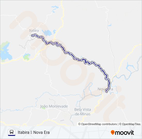 Mapa da linha 3750.2 de ônibus