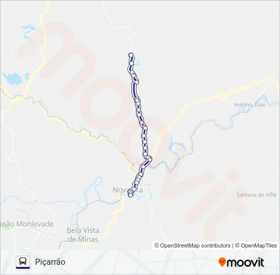 PIÇARRÃO Bus Line Map