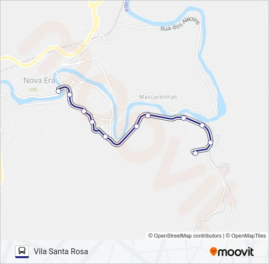 VILA SANTA ROSA Bus Line Map