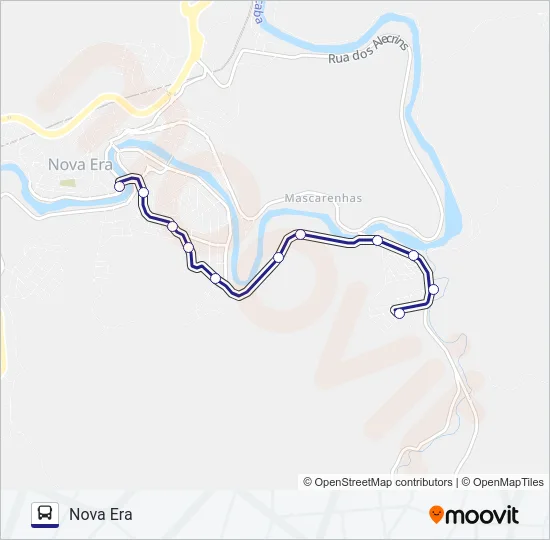VILA SANTA ROSA Bus Line Map