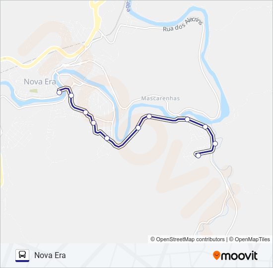 Mapa de VILA SANTA ROSA de autobús