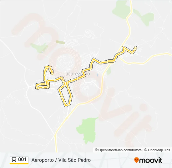 001 Bus Line Map