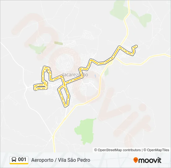 001 Bus Line Map