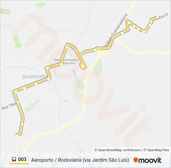 003 Bus Line Map