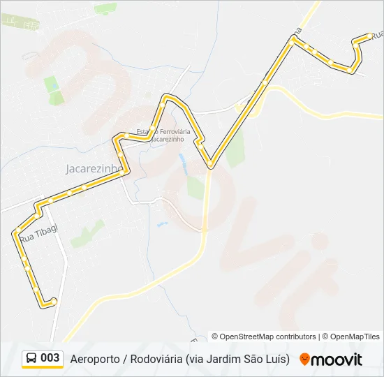 003 Bus Line Map