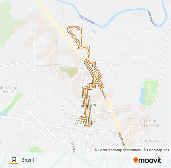 BRASIL Bus Line Map