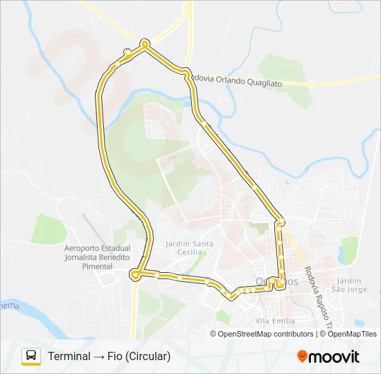 F.I.O. Bus Line Map