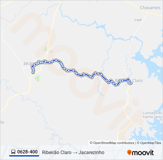 Mapa de 0628-400 de autobús