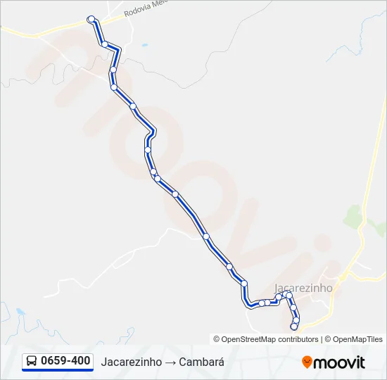 0659-400 Bus Line Map