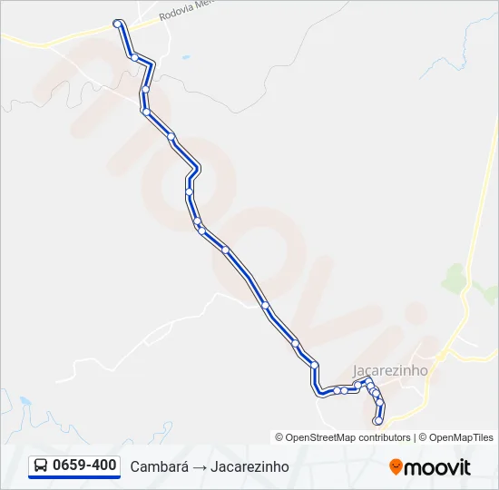 0659-400 Bus Line Map