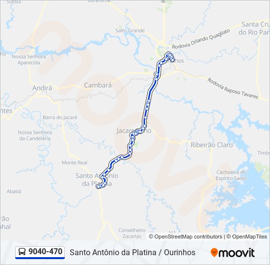 9040-470 bus Line Map