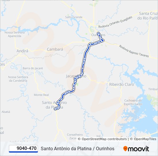 9040-470 bus Line Map