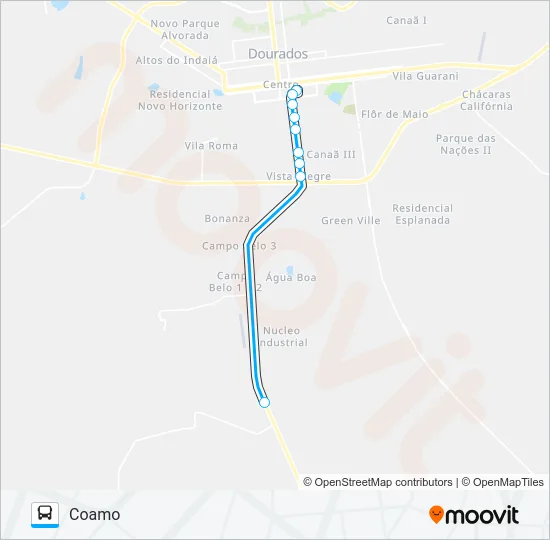 L 15 COAMO Bus Line Map