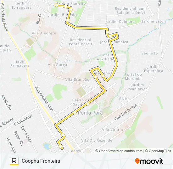 003 COOPHA / IPÊS Bus Line Map