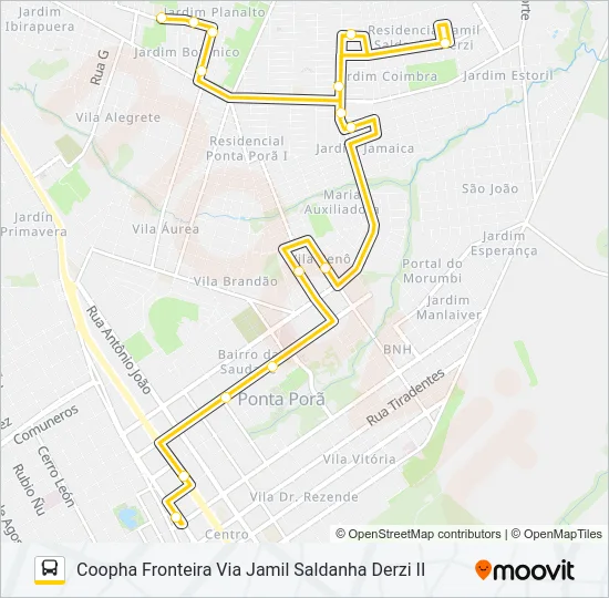 003 COOPHA / IPÊS Bus Line Map
