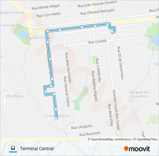 L 16 JD. ITÁLIA Bus Line Map