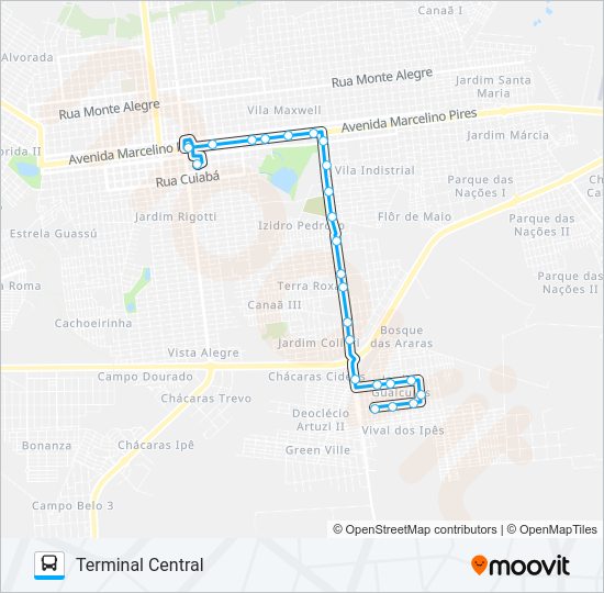 L 05 JD. GUAICURUS Bus Line Map