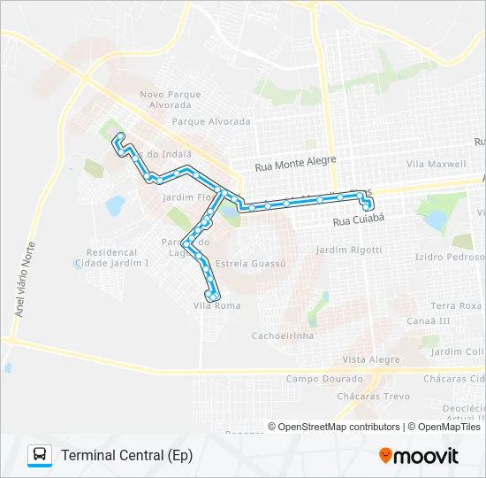 L 09 FLÓRIDA I / HU Bus Line Map