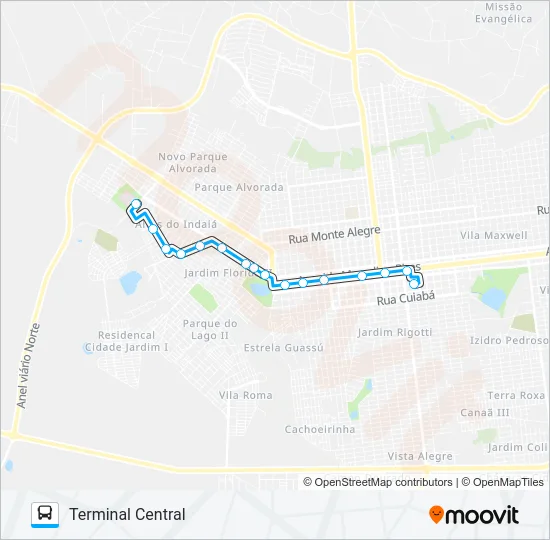 L 09 FLÓRIDA I / HU Bus Line Map