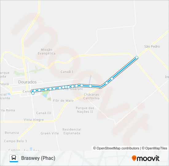 L 03 BRASWEY Bus Line Map