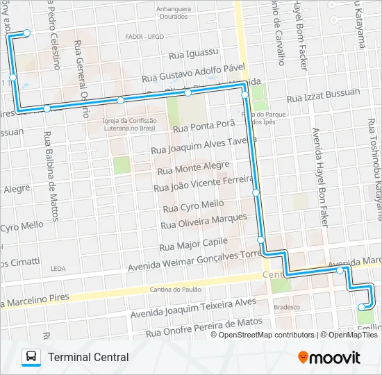 L 18 UNIGRAN Bus Line Map