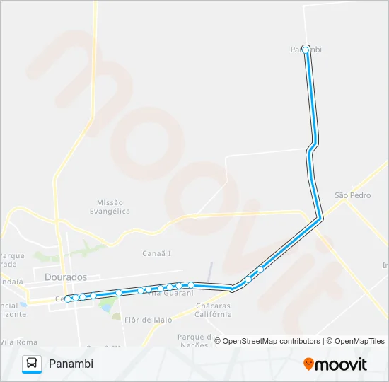 DIS 006 PANAMBI Bus Line Map