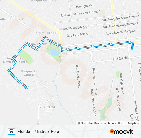 L 08 FLORIDA II Bus Line Map