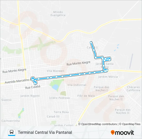 L 02 SANTA MARIA Bus Line Map