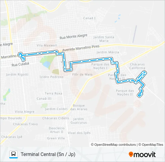 L 01 JÓQUEI CLUBE Bus Line Map