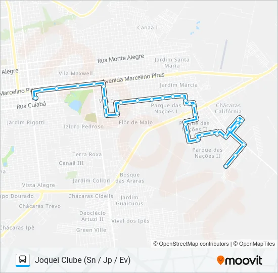L 01 JÓQUEI CLUBE Bus Line Map