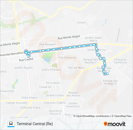 L 01 JÓQUEI CLUBE Bus Line Map