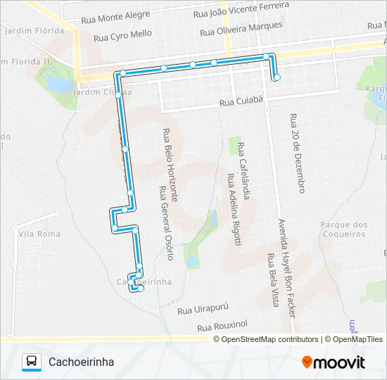 L 07 CACHOEIRINHA Bus Line Map