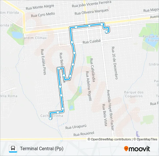L 07 CACHOEIRINHA Bus Line Map